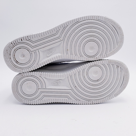 Nike Air Force 1 Low '07 Reflective Mini Swoosh Football Grey Size 8 With Box - Picture 8 of 11